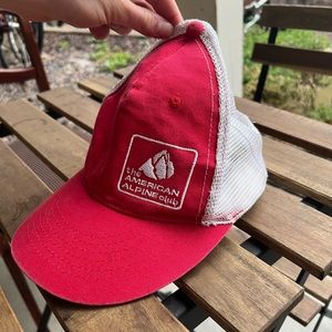 American alpine club vintage trucker hat